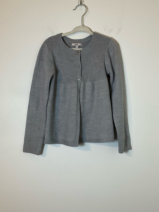 Jacadi Other - Jacadi Paris Girls Cardigan Gray Knit Button Sweater Size 8A